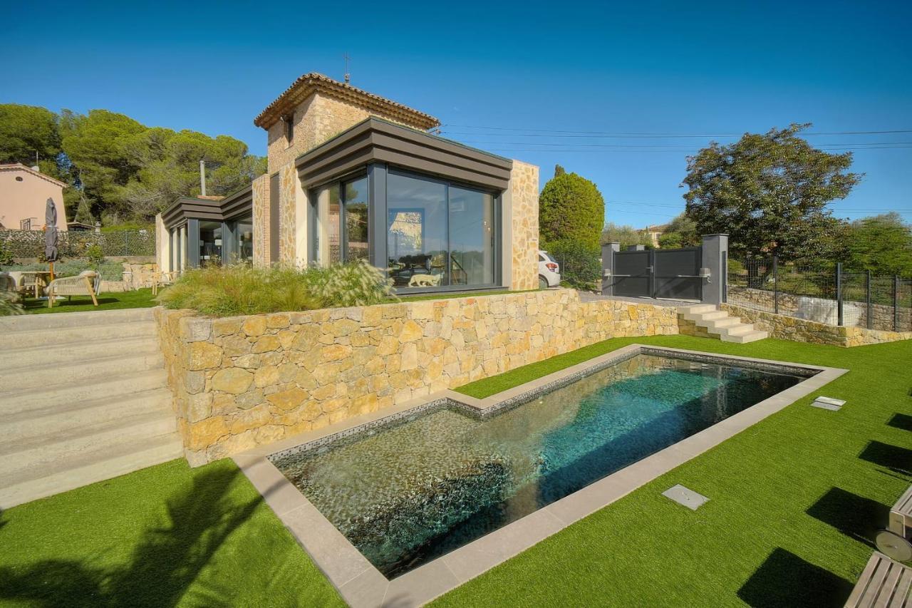 Immogroom - Superbe Villa - Piscine - Vue Mer - Parking - Clim Vallauris Dış mekan fotoğraf