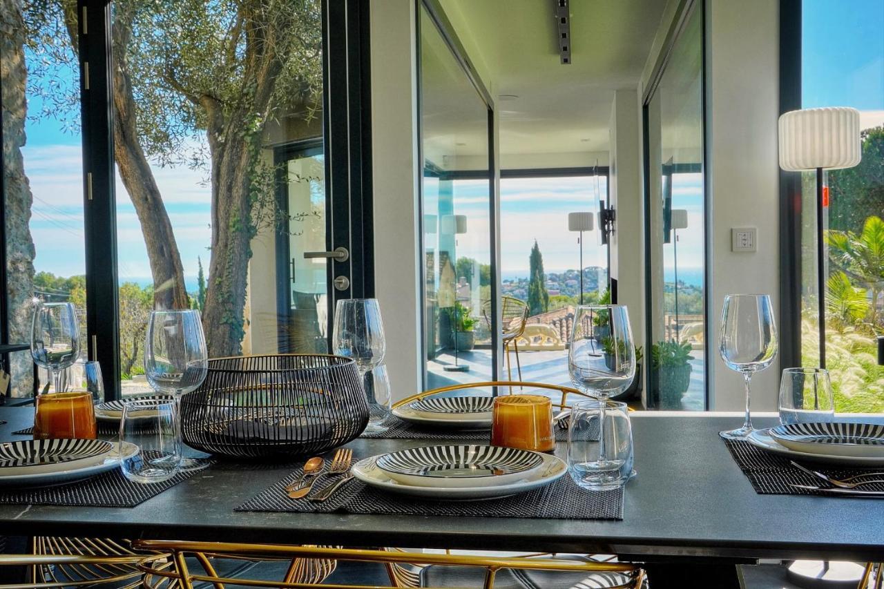 Immogroom - Superbe Villa - Piscine - Vue Mer - Parking - Clim Vallauris Dış mekan fotoğraf