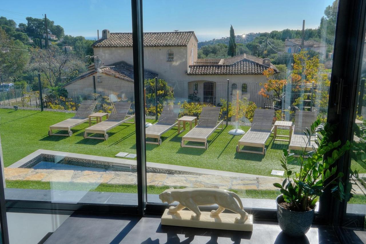 Immogroom - Superbe Villa - Piscine - Vue Mer - Parking - Clim Vallauris Dış mekan fotoğraf