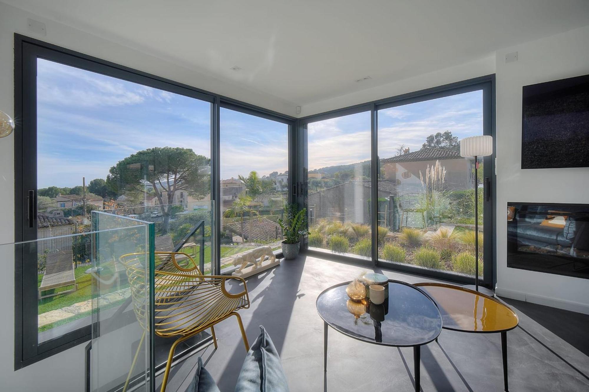 Immogroom - Superbe Villa - Piscine - Vue Mer - Parking - Clim Vallauris Dış mekan fotoğraf