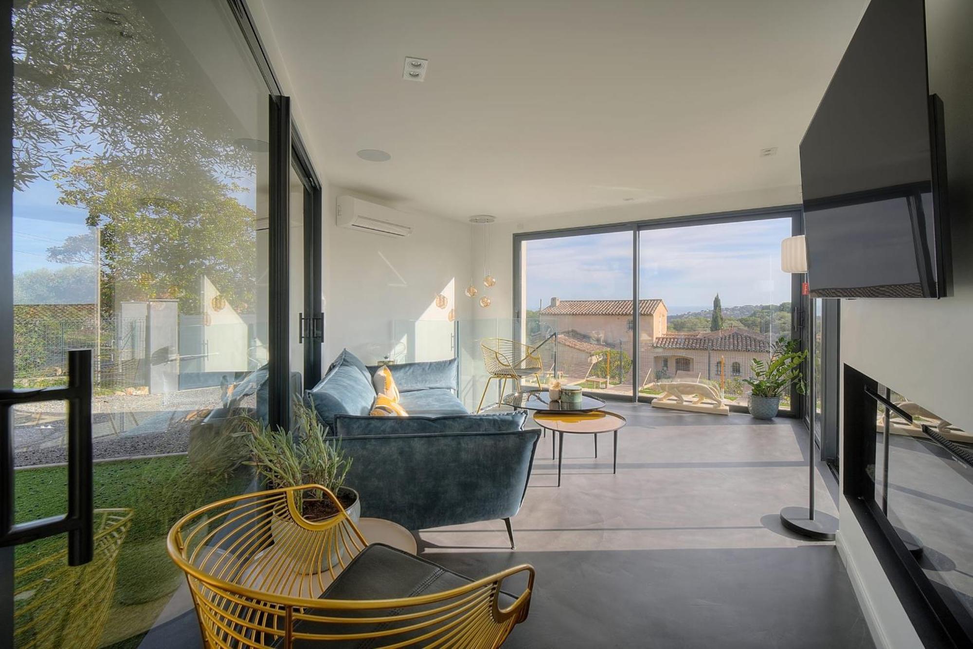 Immogroom - Superbe Villa - Piscine - Vue Mer - Parking - Clim Vallauris Dış mekan fotoğraf
